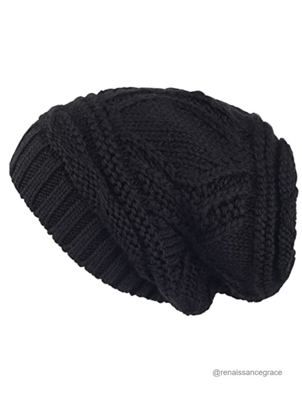 Knit Slouchy Oversized Soft Warm Winter Beanie Hat, One Size